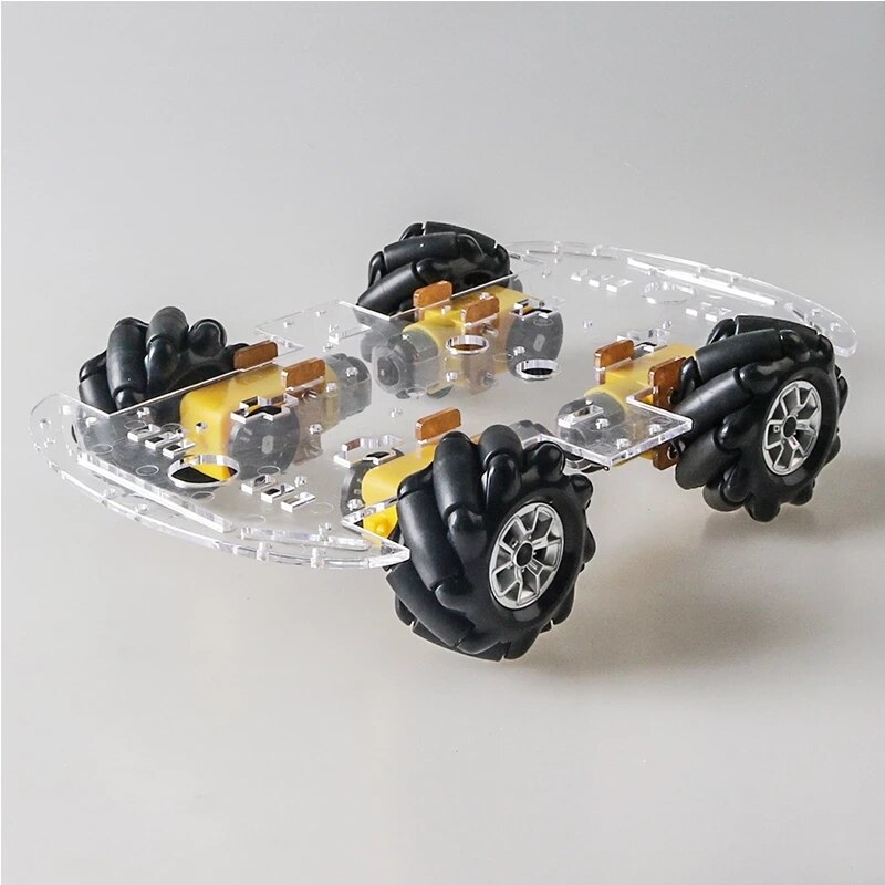 60mm Mecanum Wheel DIY 4WD RC Intelligent Mobile Robot Platform Kit 4pcs TT Motors for Maker Learning
