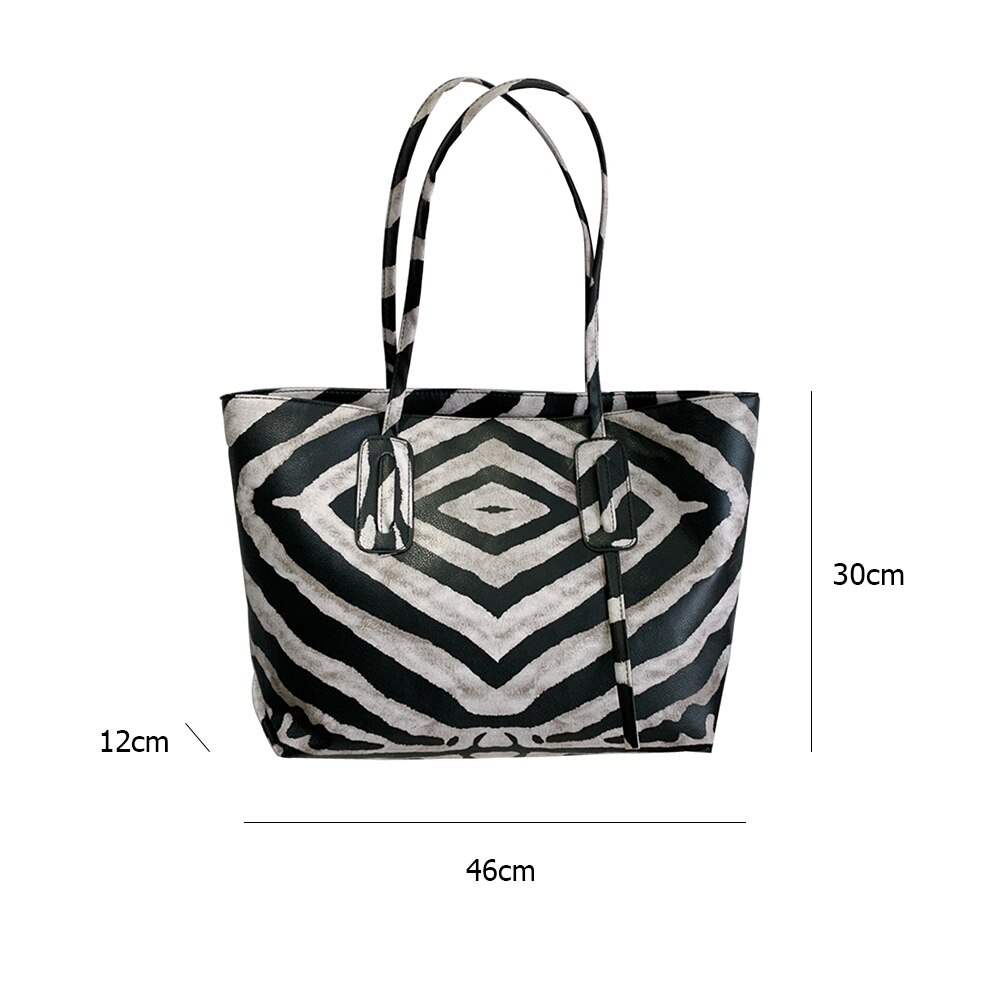 Borse In Pelle di moda per Le Donne Retro Stampa Leopardo Zebra Animale Borsoni Della Signora di Grande Capienza del sacchetto di Tote di Acquisto di Spalla Borse Nuovo