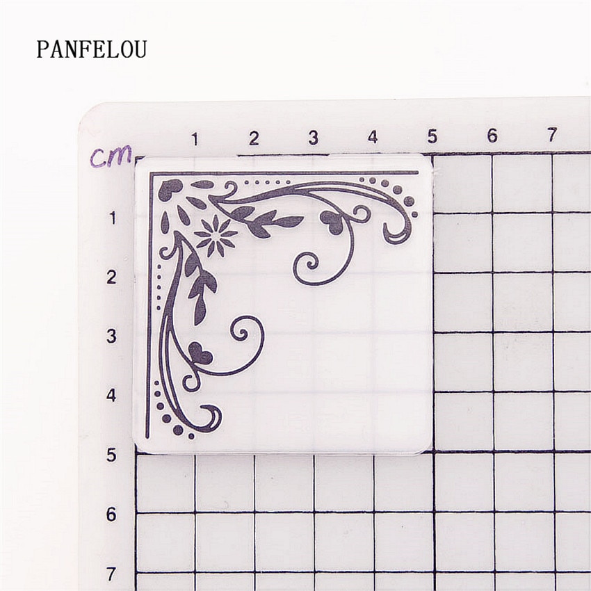 PANFELOU Vines edge Embossing folders Plastic For Scrapbooking DIY Template Fondant Cake Photo Album Card Making