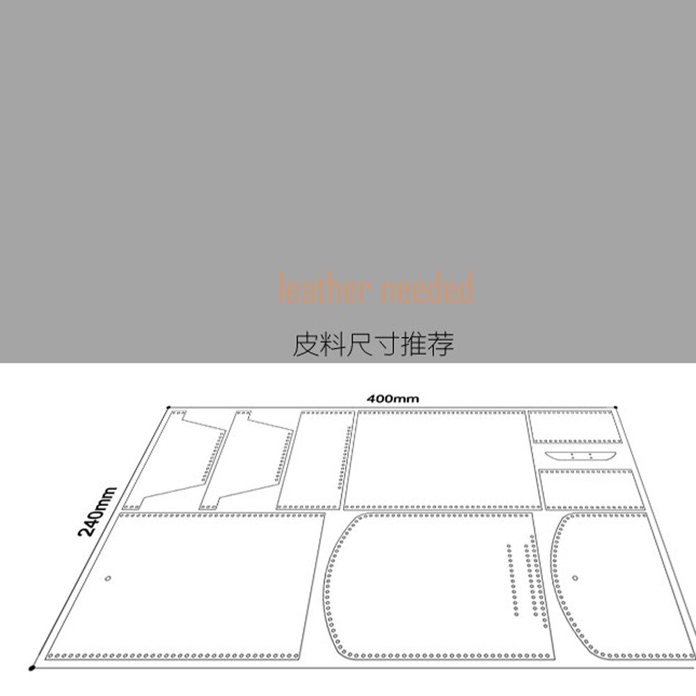 DIY women small wallet pvc template sewing pattern