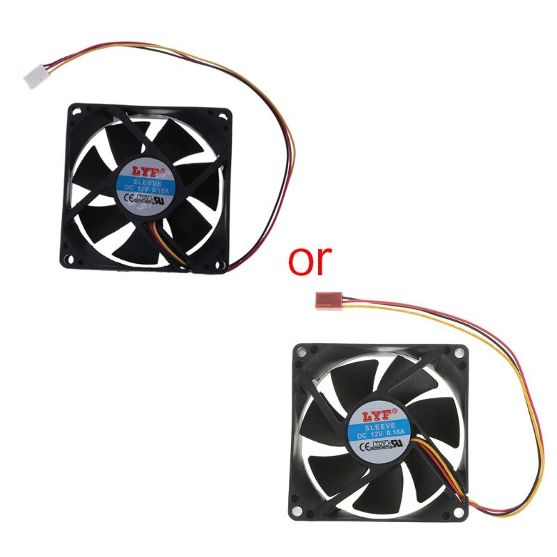 CPU PC Fan Cooler Heatsink Exhaust 3 pin 80mm x 25mm