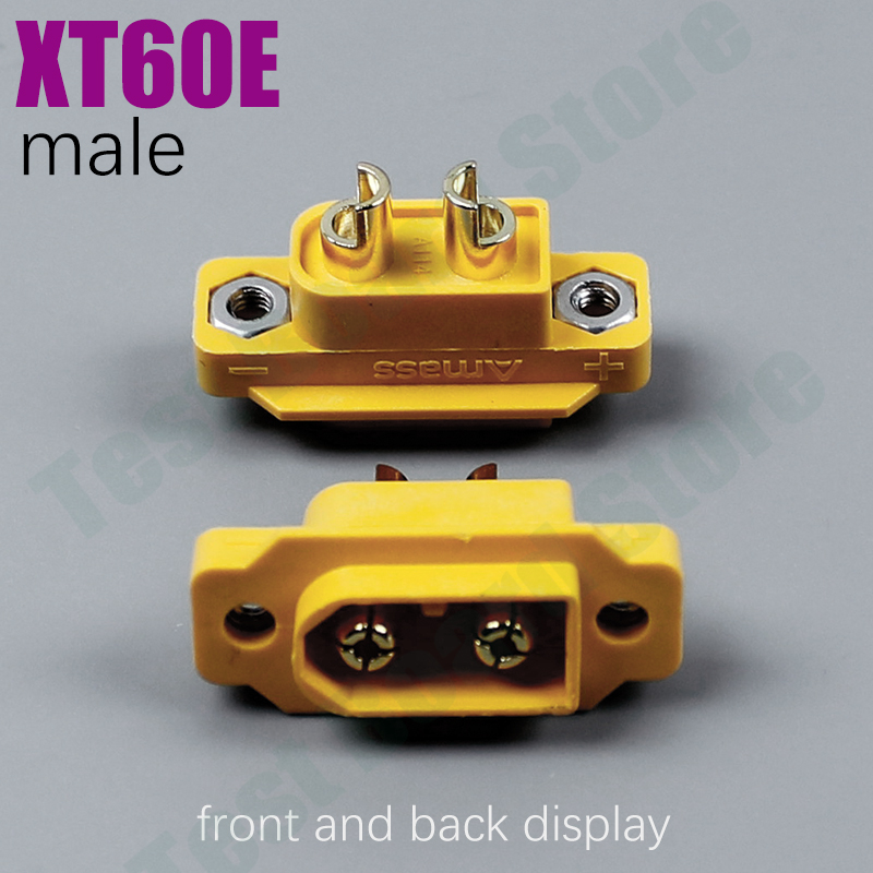 1 Stuk Xt60e Mannelijke En Vrouwelijke Stekker Batterij Aansluiting Adapter Messing Vernikkelde Power Connector, Geschikt Voor Rc