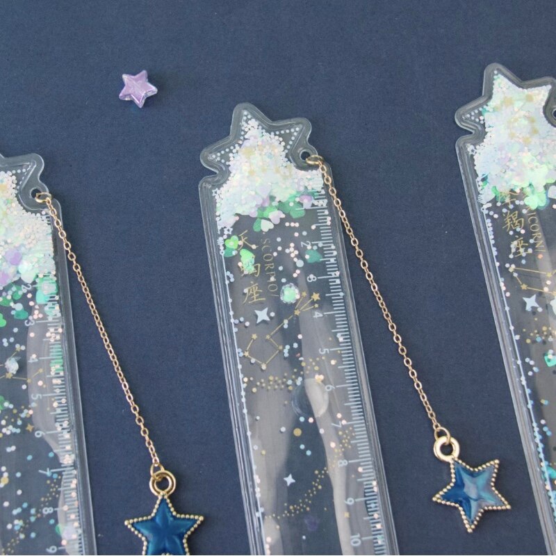 Shinning Plastic Ruler Scale Drawing Tools Straight Ruler Measuring School Office Supplies Student Kid GG194