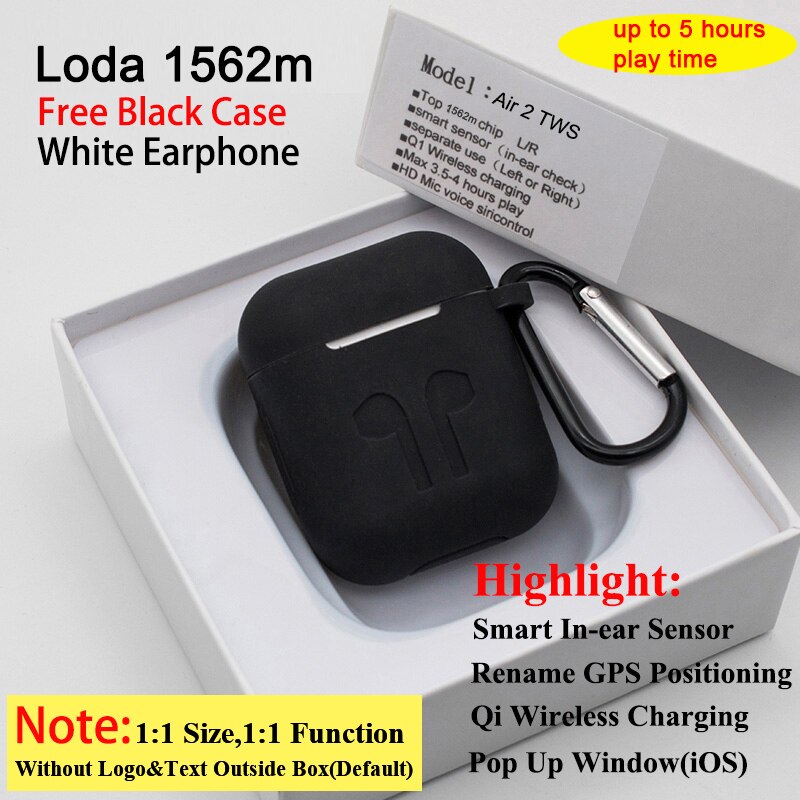 Air 2 Drahtlose Bluetooth 5,0 Kopfhörer 1:1 Funktion 1536 Chip Bluetooth Headset Drahtlose Ohrhörer Mit Mic PK i90000 TWS Kopfhörer: Air2 Top B Case