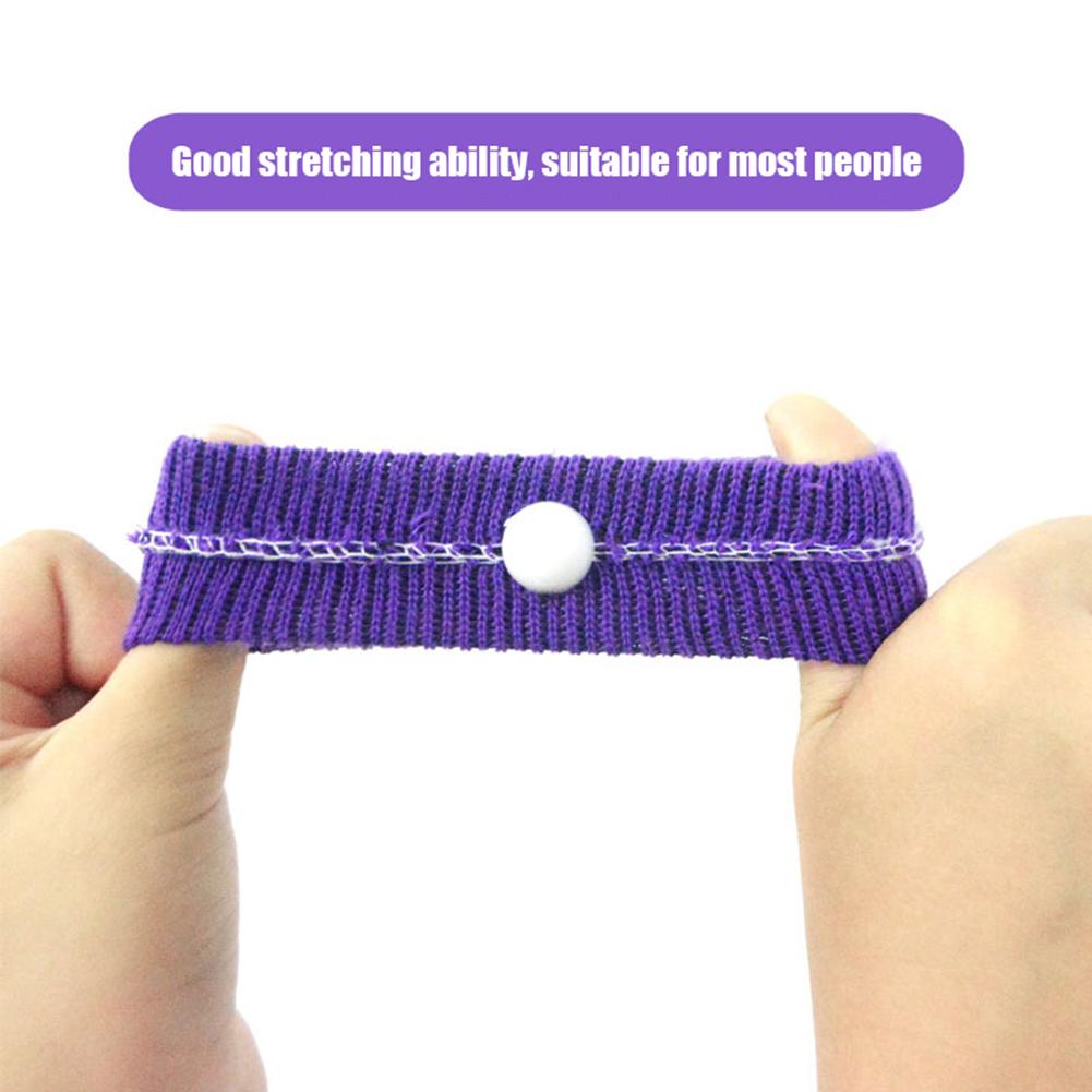 2 stk reise anti-bedøve bil armbånd justerbar graviditet antiemetic bracers polyester anti kvalme gjenbrukbart tilbehør