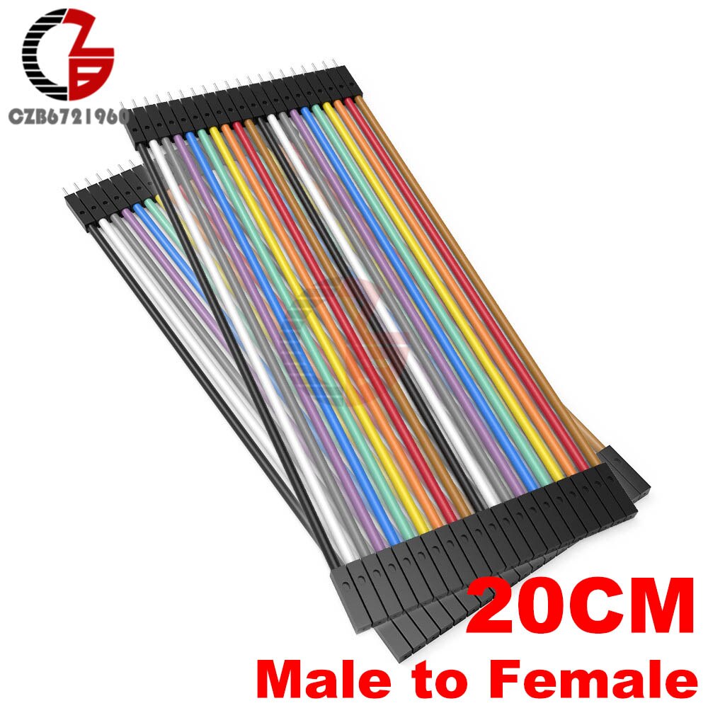 40 Pin Dupont Kabel 10 Cm 20 Cm 30 Cm Male Naar Male Naar Vrouwelijke Aan Vrouwelijke Dupont Lijn Broodplank jmper Draad Connector Voor Arduino Diy: 20CM Male-Female