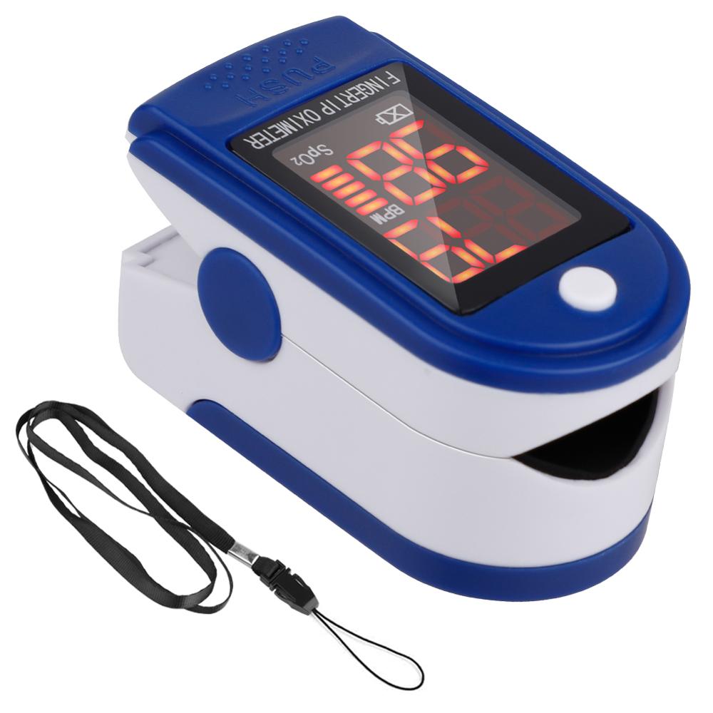 Finger Oximeter Pulse Detection Oximeter Blood Saturometer Monitor SPO2 PR Portable Pulse Oximeter Pulse Oximeter: blue