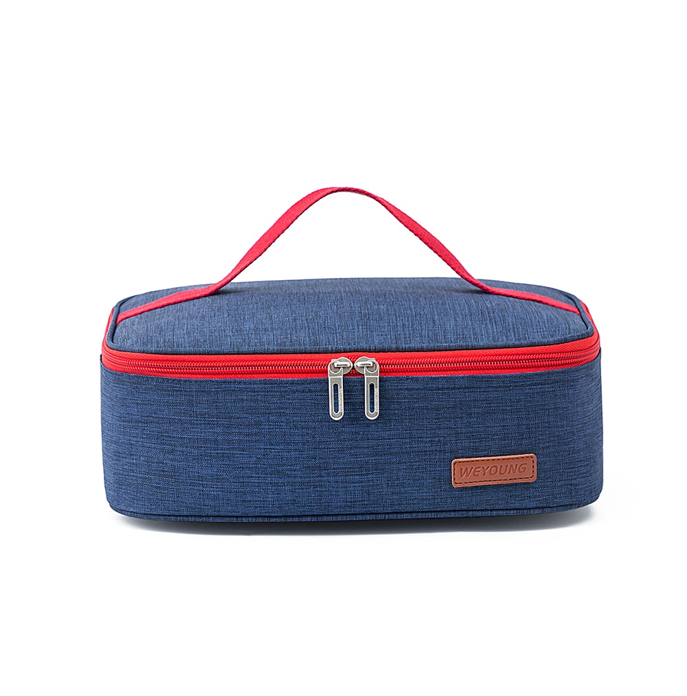 Tote rectangular cooler lunch box bag insulated thermal bento bag Bolsa termica loncheras para mujer for tourism