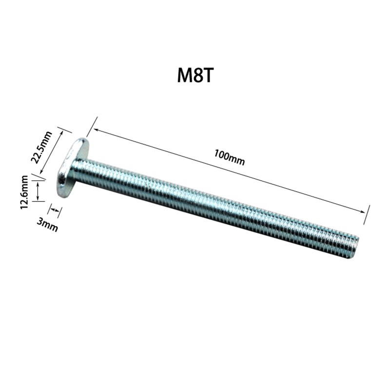 Ensemble de pinces de maintien en métal à action rapide pour le travail du bois, accessoires pour outils de menuiserie: M8 T Screw