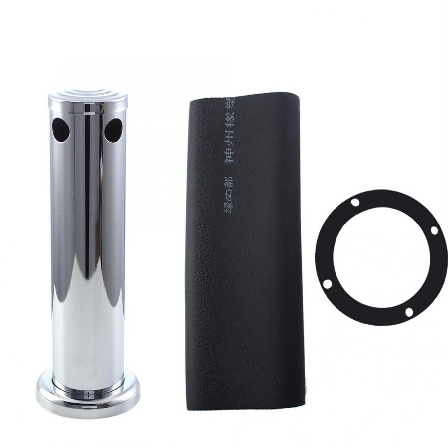 Hign 3" Stainless Steel Adjustable Draft Beer Kegerator Tower Beer Dispenser Tool Beer Column Bar Accessories: 2