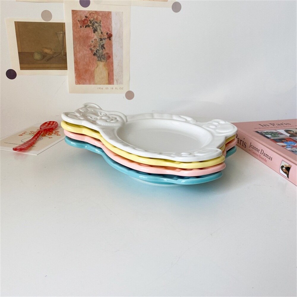 Keramik Bär bilden Gedämpfte Ei Schüssel Haushalts Backofen Geschirr Porzellan Salat Nachtisch Schüssel Backen Schüssel Küche Utensilien