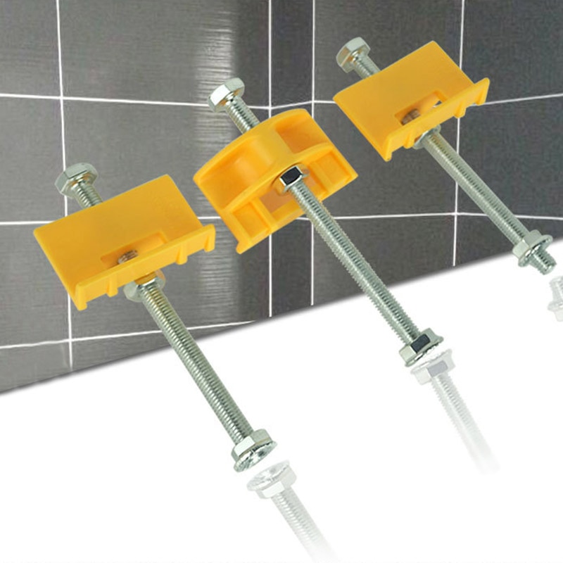 10pcs Tile Locator Adjustable Height Manual Lift Wall Tiles Regulator Thread Rising Leveler Ceramic Positioner Construction Tool