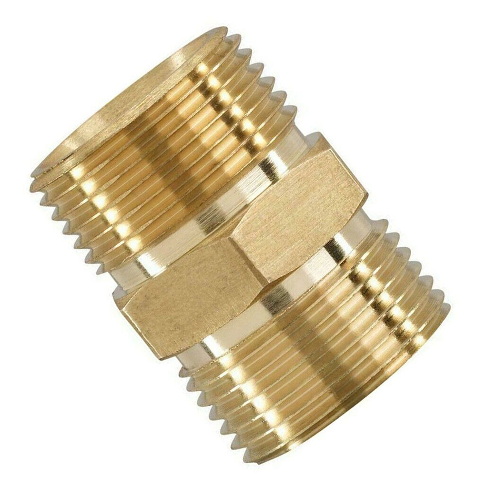 M22/15mm Of M22/14mm Naar Mannelijke Adapter Connector Messing Goud Power Hogedrukreiniger slang Outlet 1.5mm Pitch Quick Fitting