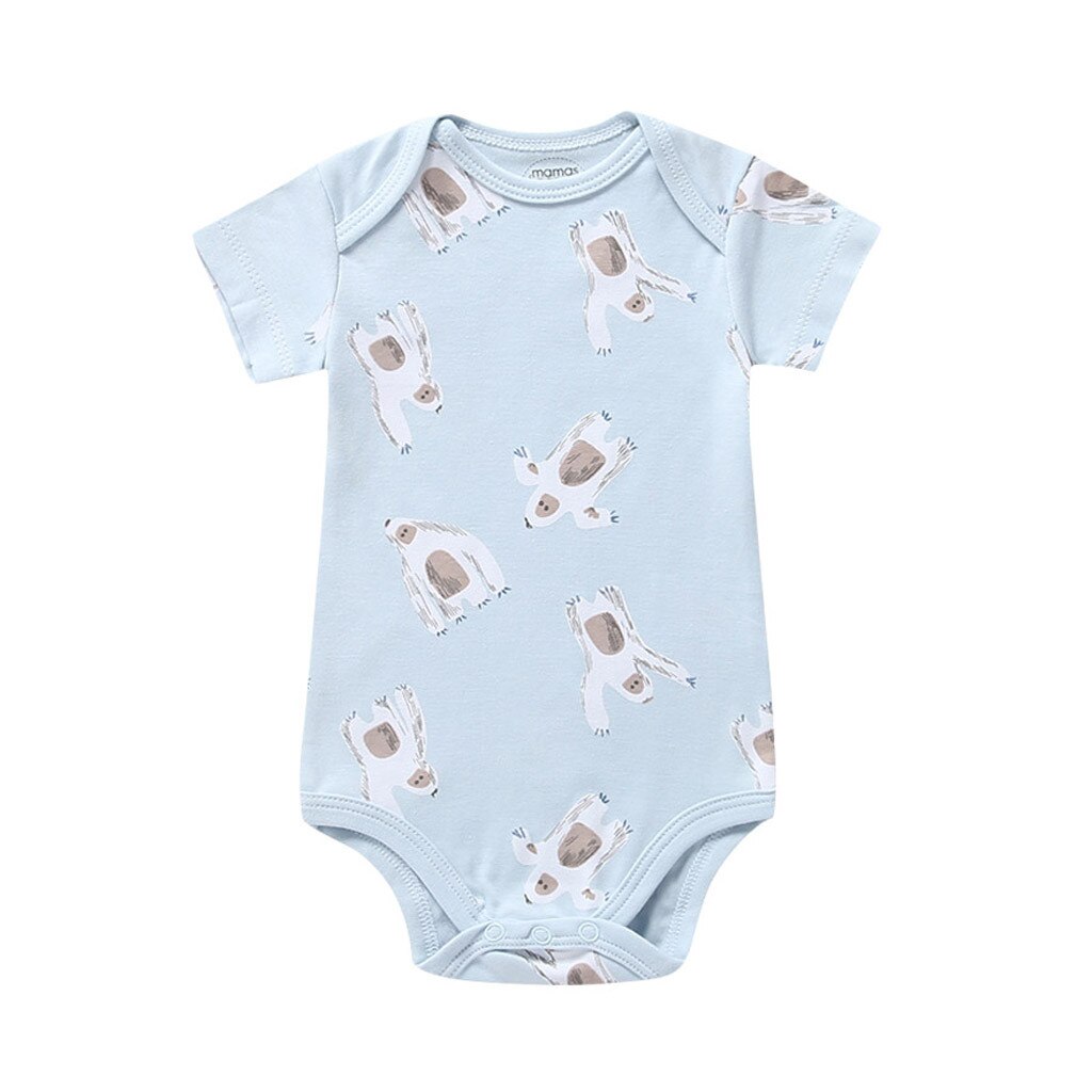 Baby Kleding Voor Pasgeborenen 5Pc Infant Pasgeboren Baby Meisje Jongen Beer Streep Romper Bodysuit Sunsuit Pasgeboren Kleding Новорожденным