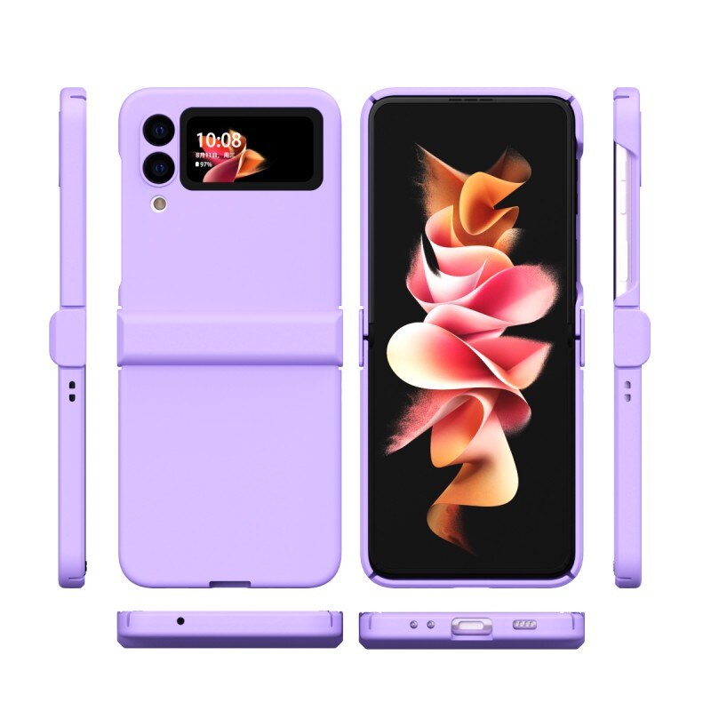 Candy Kleur Siliconen Case Voor Samsung Galaxy Z Flip 3 5G Vouwen Shockproof Skin Telefoon Cover Voor Samsung Z flip3