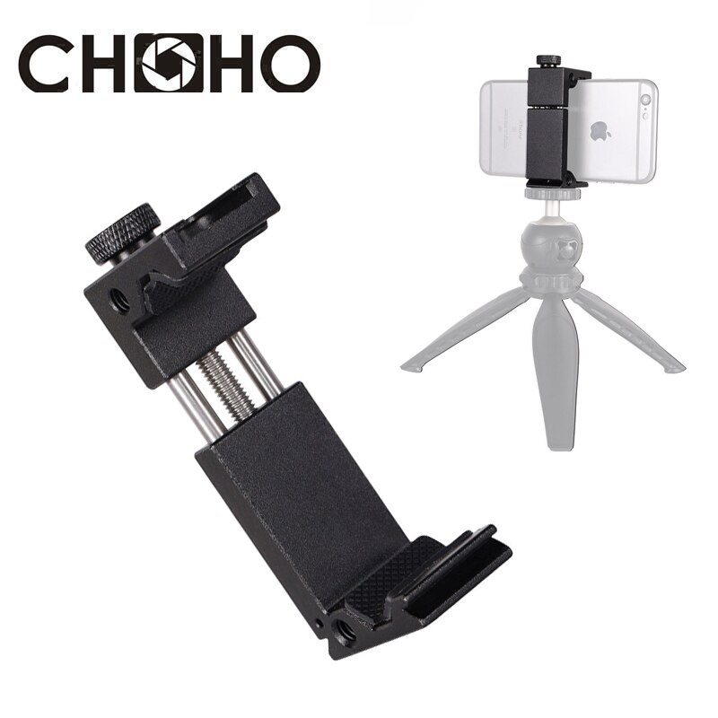 Telefoon Houder Metalen Clip Bracket Adapter Voor Smartphone Iphone Huawei Samsung Statief 1/4 Inch Moer Gat Selfie Stok Accessoires