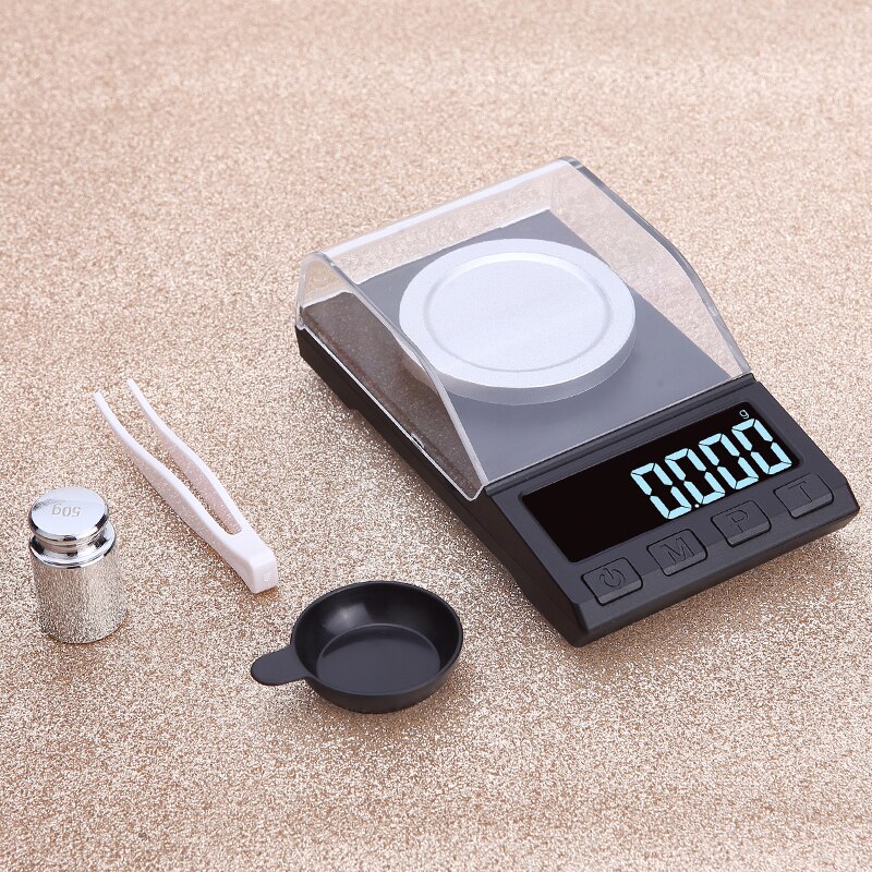 0.001g High Precision digital Carat Scale Medicinal Electronic Jewelry Scales Gold Germ Laboratory Balance milligram scale
