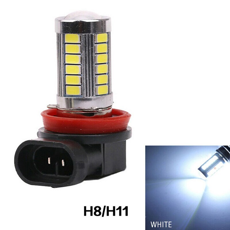 Bombillas LED H8 H11 HB4 9006 HB3 9005 H16 JP H9, luces antiniebla, lámpara trasera de conducción 5730 33SMD, luz de aparcamiento de coche 12V