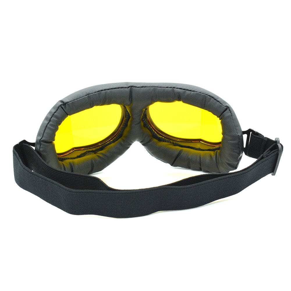 Gafas para moto Vintage casco gafas Retro piloto de scooter gafas de sol con lente multicolor