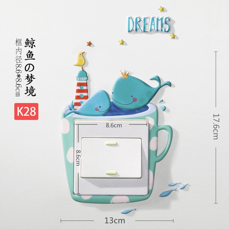 Pegatinas 3d adesivos de parede Switch stickers naklejki children's room autocollant mural glow in the dark adesivi home decor: K28