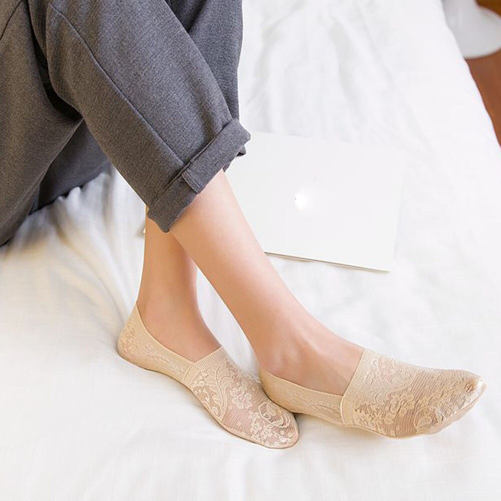 Sokken dames 1 stuks sokken dames katoen ademend schattig kant dames sokken set casual calcetines mujerprints op tenen  t503