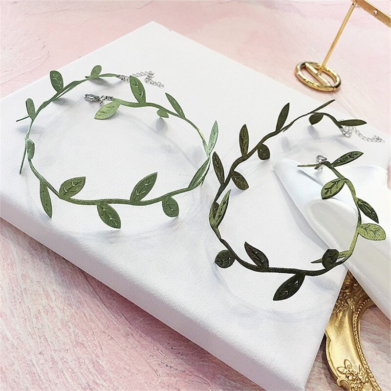 Groen Blad Ketting Sleutelbeen Keten Koreaanse Stijl Hals Sieraden Nekband Kraag Party Styling Levert