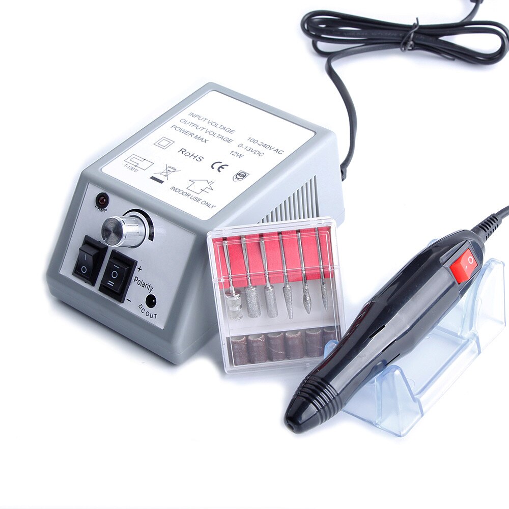 Electric Apparatus for Manicure Gel Varnish Remover Nail Drill Bits Set Milling Cutters 20000RPM Pedicure Machine Sanding File: MJ1446H / EU