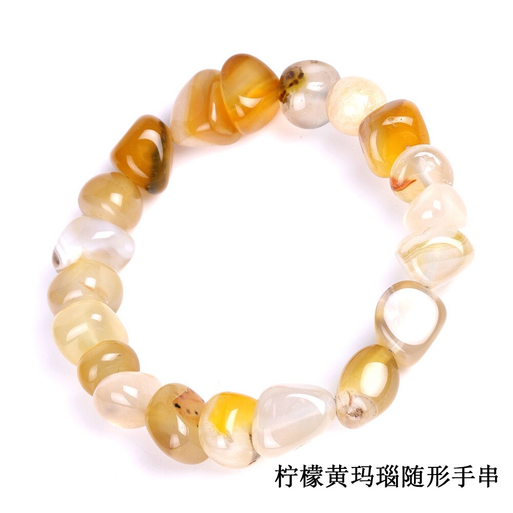 Onregelmatige Natuursteen Kleurrijke Kralen Zomer Armband Groen Geel Rood Carneool Elastische Touw Balance Energy Body Armbanden