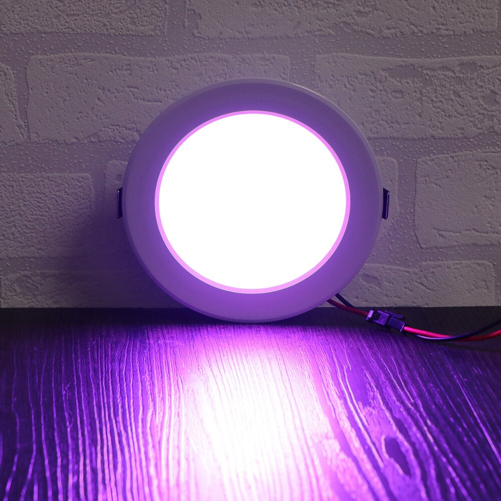 LED Panel Lamp 5W 10W RGB LED Panel Light With Remote Control Round Shape Downlight Lamp Ceiling Lights Indoor Lighting
