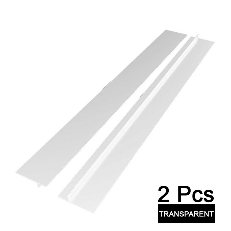 21 inch Silicone Stove Counter Gap Filler Sealing Spills Gap Fillers Easy Clean Gaps Cover Kitchen Supplies: 2pcs transparent