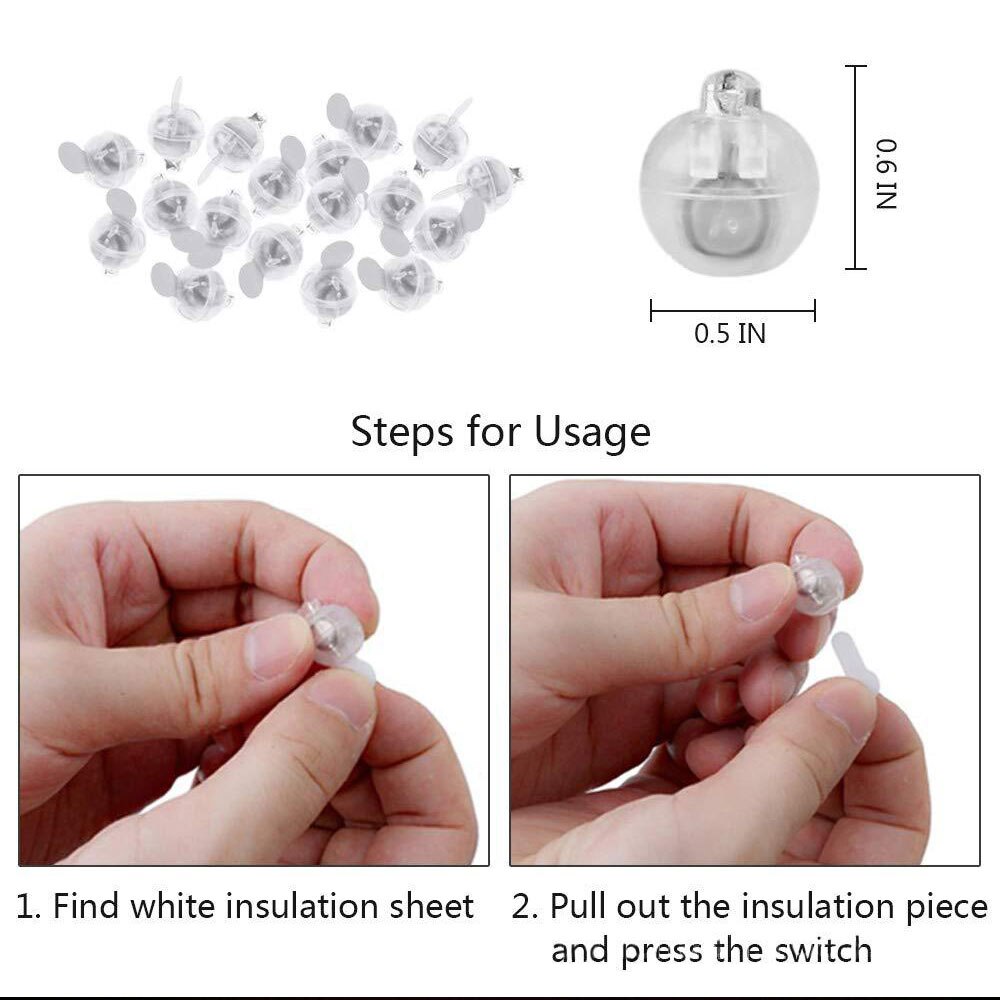 Round Ball Led Balloon Lights Mini Flash Lamps For Lantern Christmas Wedding Party Decoration Flashlight Balloon Decoration