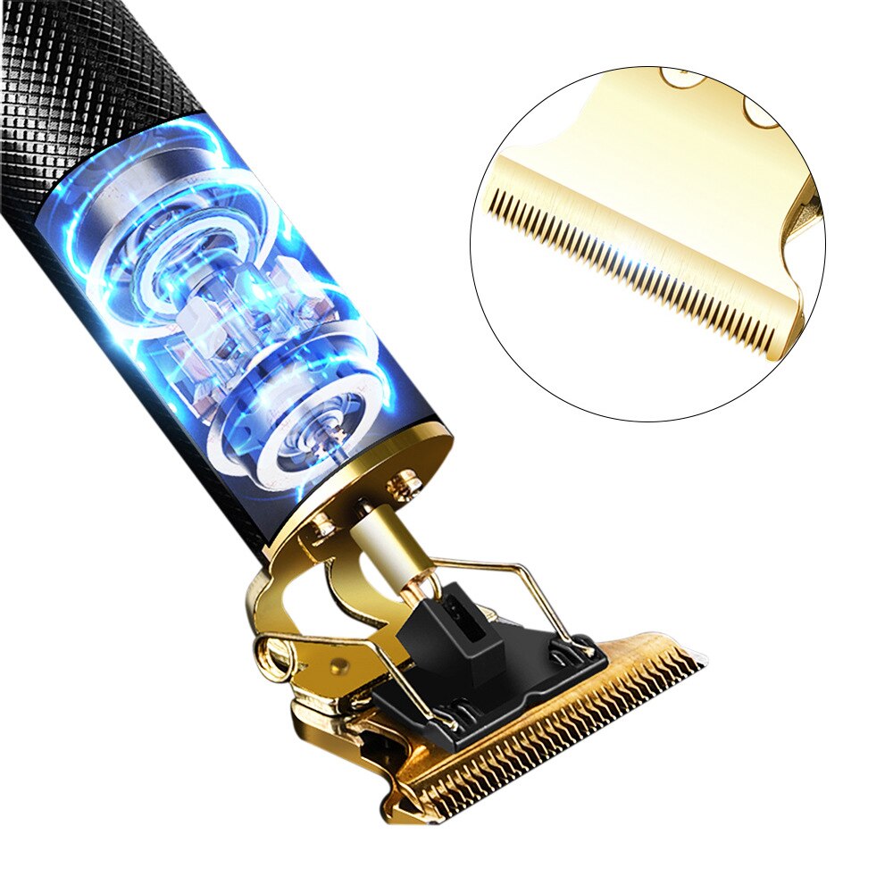 Rechargeable Hair Clipper Electric Hair Trimmer Cordless Shaver Trimmer 0mm Men Barber Hair Cutting Machine Men