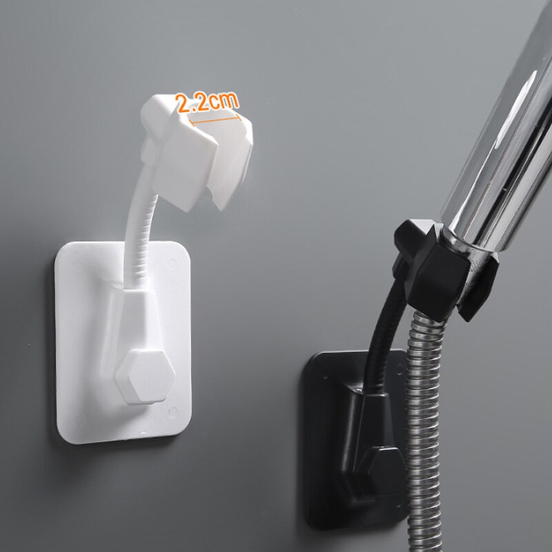 Shower Bracket Universal Adjustable Shower Powerful Racks Shower Nozzle Base Home Punch-free Rack Shower Base Bathroom Tool