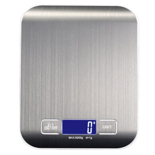 Draagbare 5/10Kg Elektronische Weegschaal Keuken Voedsel Meel Bakken Koken Wegen Tool: Zilver / 5kg Type