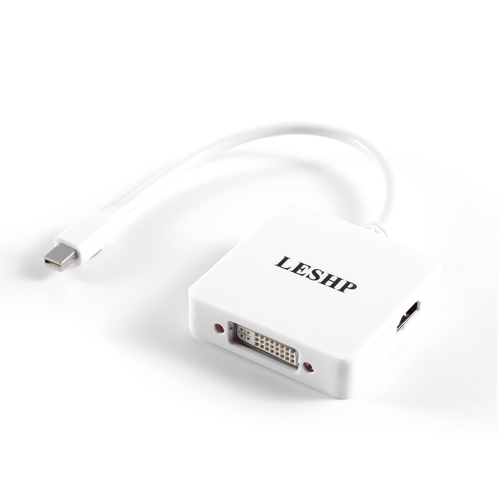 3 In 1 Thunderbolt Mini Display Port MINI DP Male To HDMI DVI VGA Female Adapter Converter Cable For Apple MacBook Air Pro MDP: DP TO DVI DP HDMI