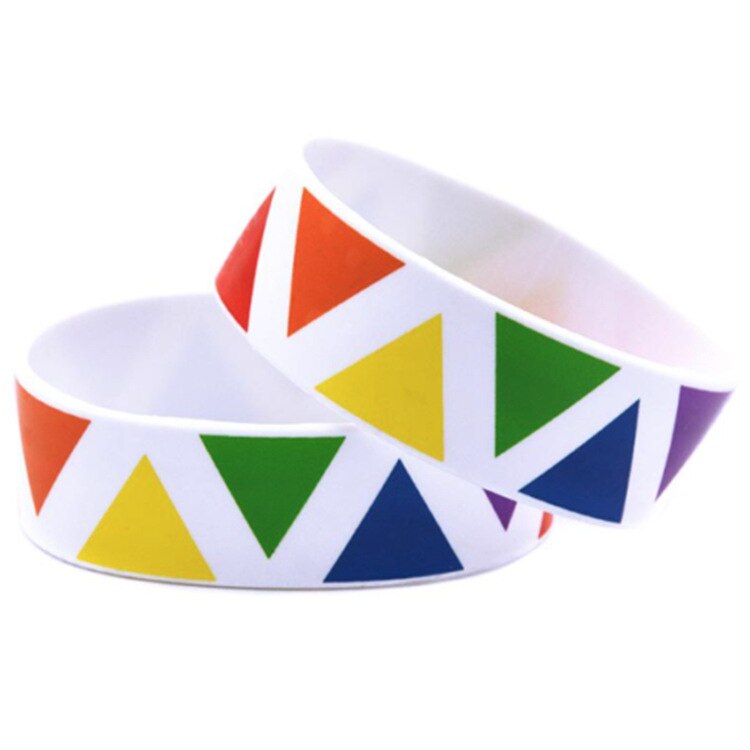 LGBT pride gay rainbow Silicon Bracelet for women man Boy Girl Symbol Gay Pride Lover Friendship Bracelets Man Jewelry