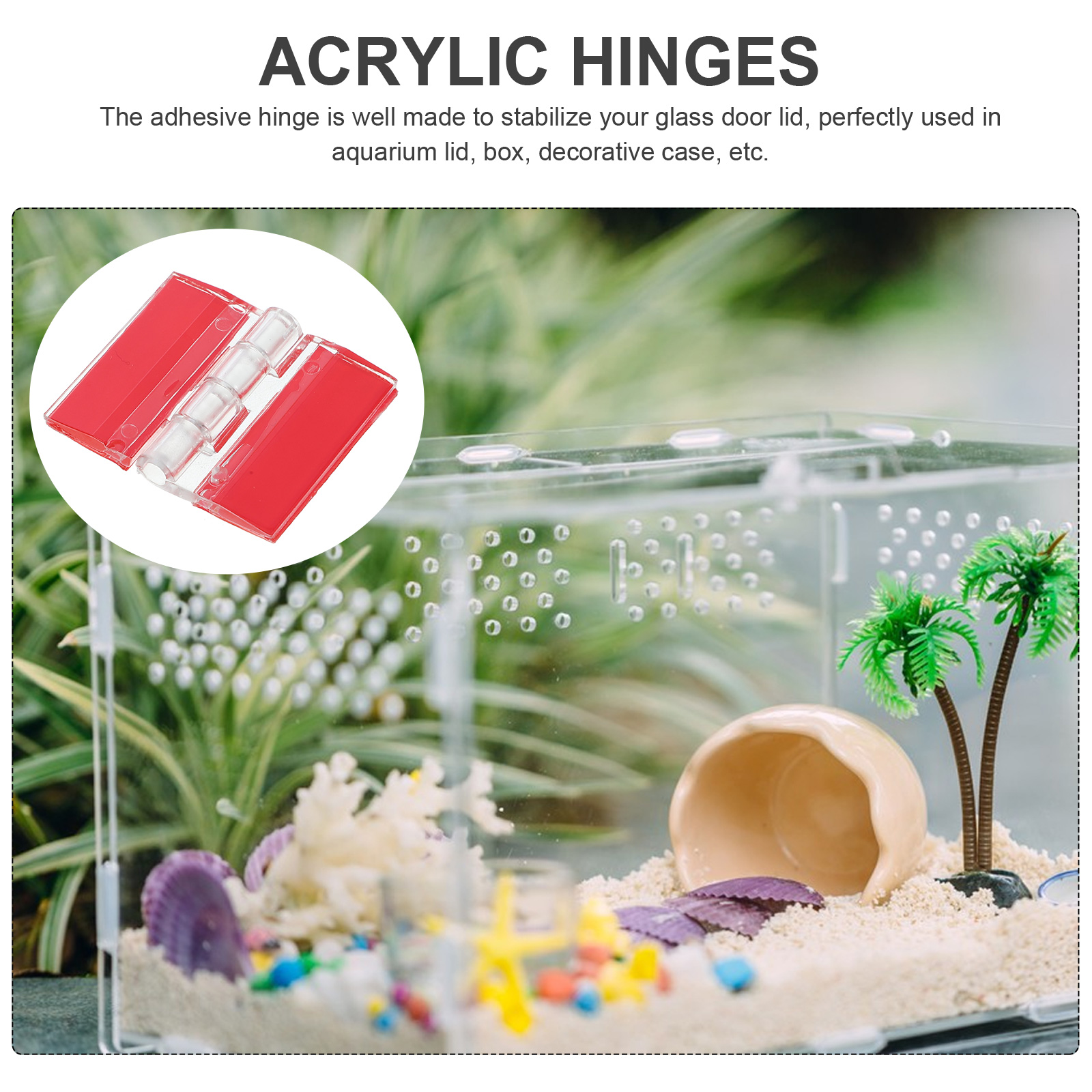 4 Stück Stark klebende Scharniere klar Acryl kleine Möbel Scharniere DIY Scharniere Ersatz