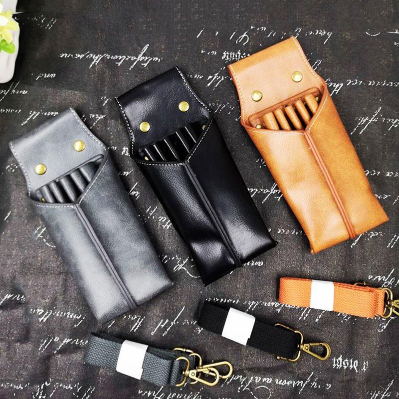 Sales Hairdressing Waist Bags Scissor Bags Faux Leather Barber Scissor Storage Bag Hair Scissors Comb Bags