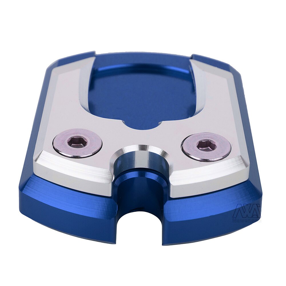Voor yamaha xmax 125 250 300 alle jaren motorfiets zijstandaard verbreding basis pad plaat kickstand vergroting steun verlengstuk