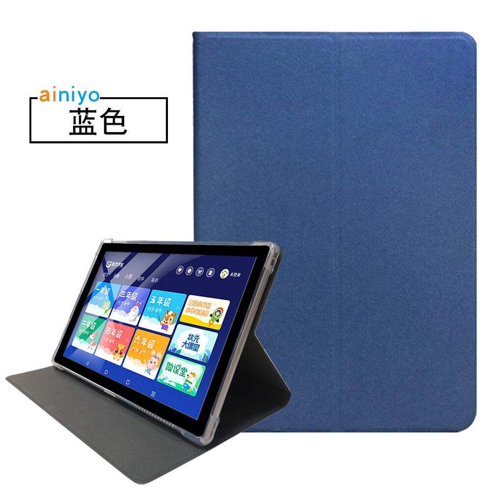 Pu Lederen Beschermhoes Voor Teclast M18 10.8 Inch Tablet Pc, beschermhoes Voor Teclast M18 + Stylus Pen: blue-B