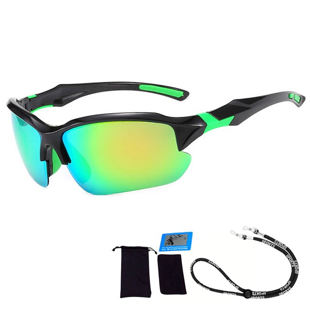 Lunettes de soleil polarisées classiques pour homme, verres solaires pour la conduite, le Camping, la randonnée et la pêche, UV400, 2022: Orange Green