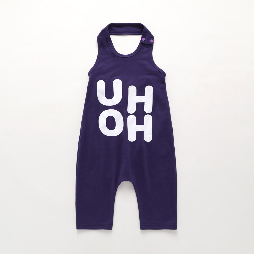1-8Y Peuter Baby Jongen Meisje Zomer Toevallige Romper Mouwloos Brief Print Romper Overalls Outfits: Blauw / 5T