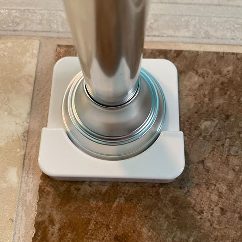 Soporte de montaje Universal para Barra de cortina de ducha, Adhesivo de pared, retenedor de tensión, sin palo de perforación, suministros de fijación de tornillo