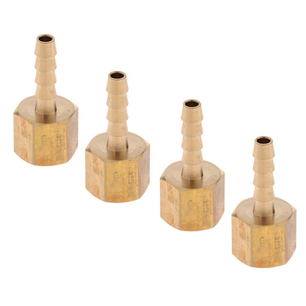 Brass Female Hose Fitting, Connector Coupler Adapter Barb 1/4 BSP 6mm