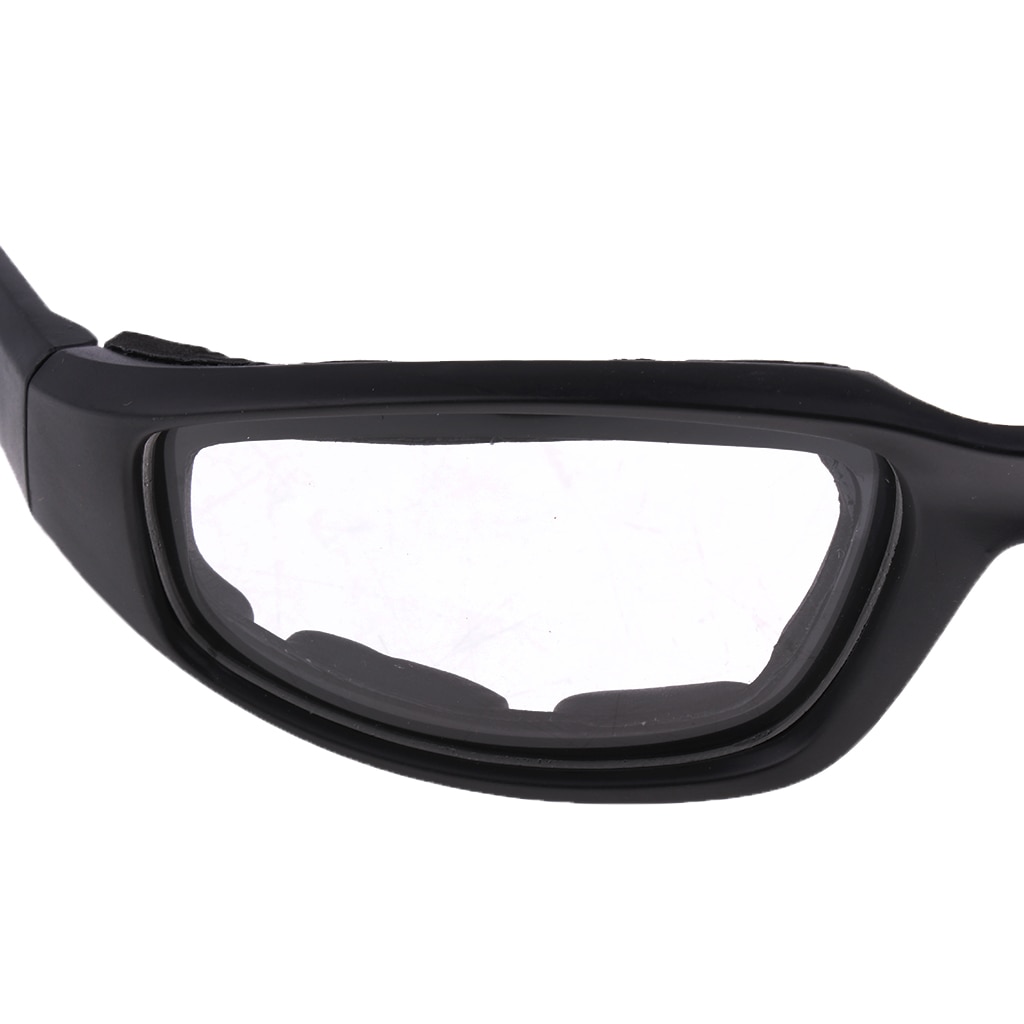 Gafas de sol a prueba de viento y polvo para motocicleta, lentes de protección, acolchadas, cómodas, transparentes, de PVC, con espejo, UV400