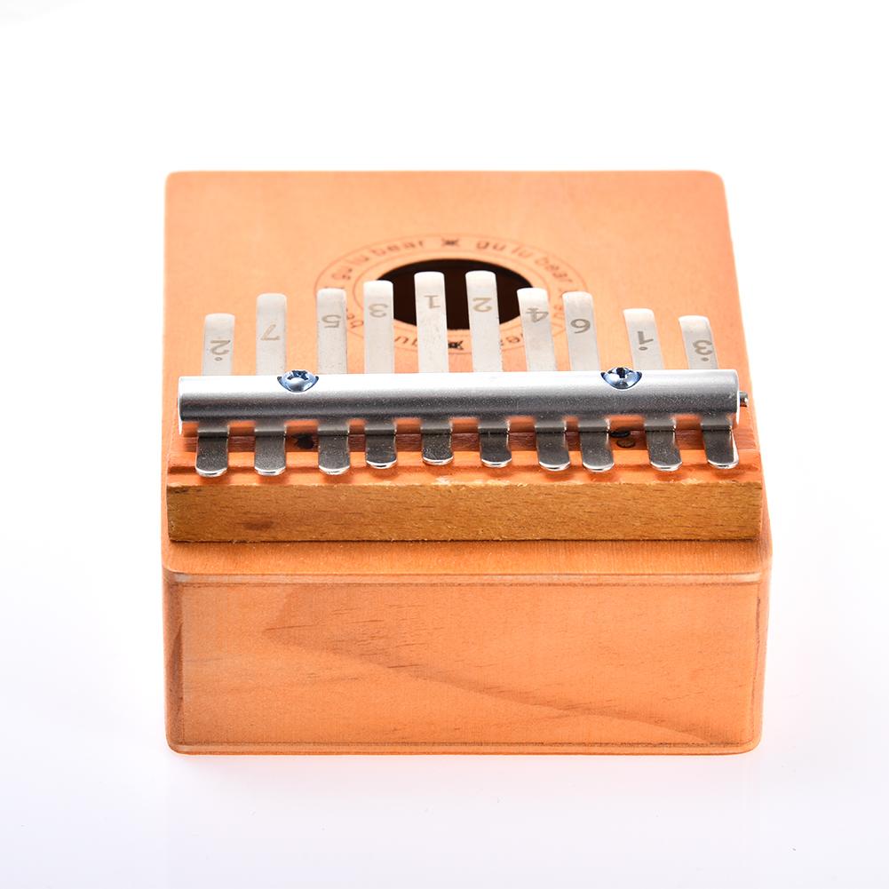Kalimba-Piano de pulgar de madera para niños, 10 teclas, instrumento Musical, 10 sonidos