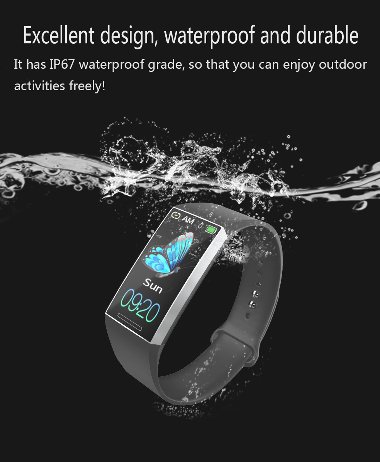 Onemix Smart Armband Waterdicht Nauwkeurige Stap Tellen Sport Stappenteller Draadloze Bluetooth Link Fitness Horloge Sport Stappenteller