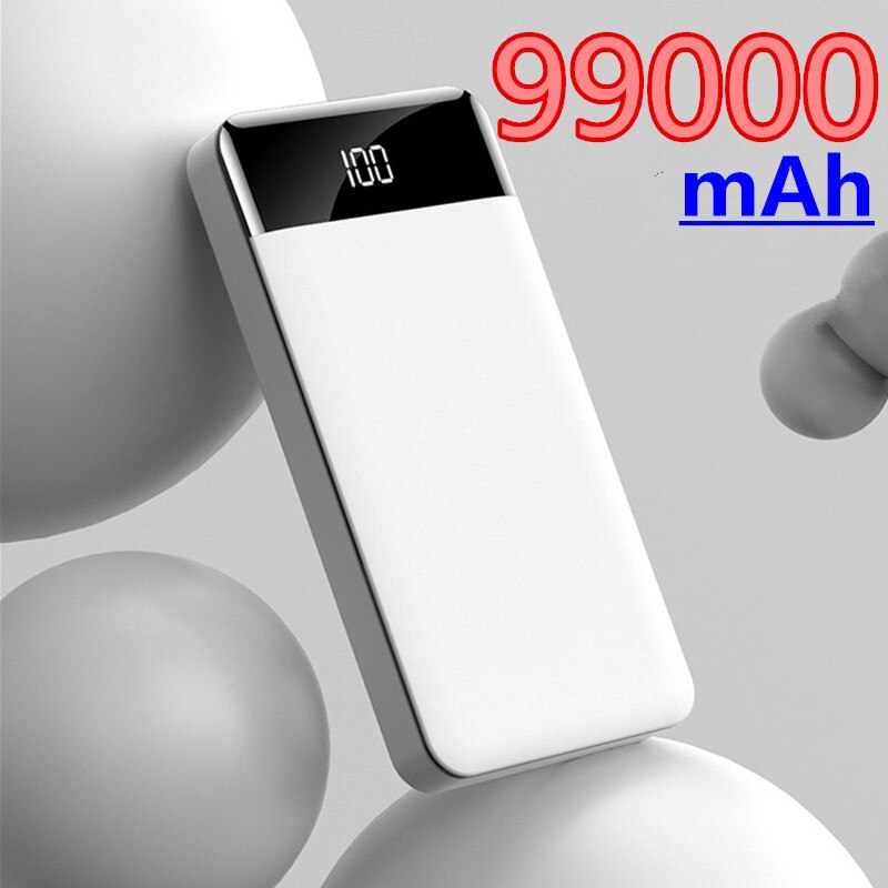 Power Bank 99000 MAh Fast Charging PD Power Bank For iPad Laptop External Battery For iPhone Samsung Xiaomi Phone