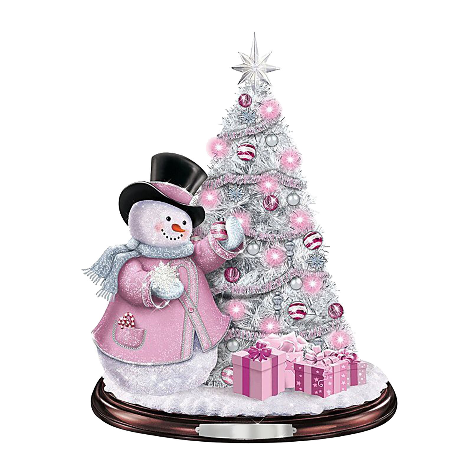 Christmas Tree Rotating Sculpture Train Decorations Paste Window Paste Stickers Christmas Decorations for Home Adesivos de pared: T