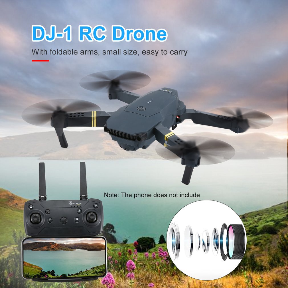 DJ-1 2,4 Ghz WIFI FPV Faltbare RC Drohne Mit Weitwinkel 2,0 MP HD Kamera Höer Halten kopflos modus RC Drohne Flugzeug